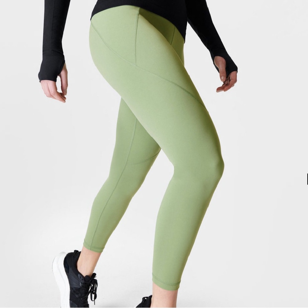 Sweaty Betty Green The Power 7/8 Leggings Pants Small